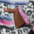 thumbnail image 3 of Hurley Girls Sherpa Printed Quarter-Zip Jacket, 3 of 8