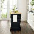 thumbnail image 4 of Crosley Furniture Oxford Butcher Block Kitchen Island with Microwave Stand, Storage Shelves, and Drawers, 4 of 11