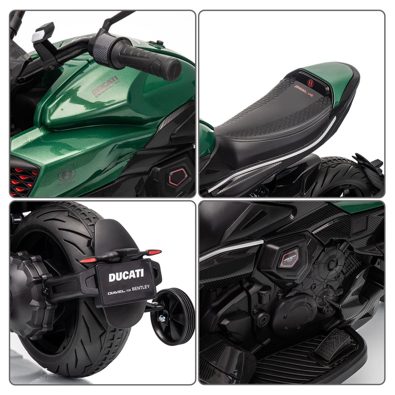 Bro Ducati & Bentley Motorcycle Kids 12V Ride-On - Samsclub.com