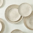 thumbnail image 7 of Christian Siriano Onyx 24-Piece Porcelain with Gold Rim Dinnerware Set, 7 of 7