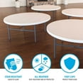 thumbnail image 5 of Lifetime 72" Round Commercial Grade Folding Table, 5 of 12
