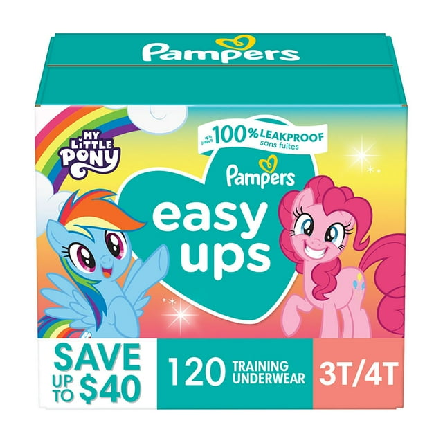 Pampers Easy Ups Training Pants Underwear, Sizes 2T-6T