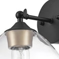 thumbnail image 4 of Globe Electric Harrow 1-Light Wall Sconce in Matte Black with Vintage Light Bulb, 4 of 8