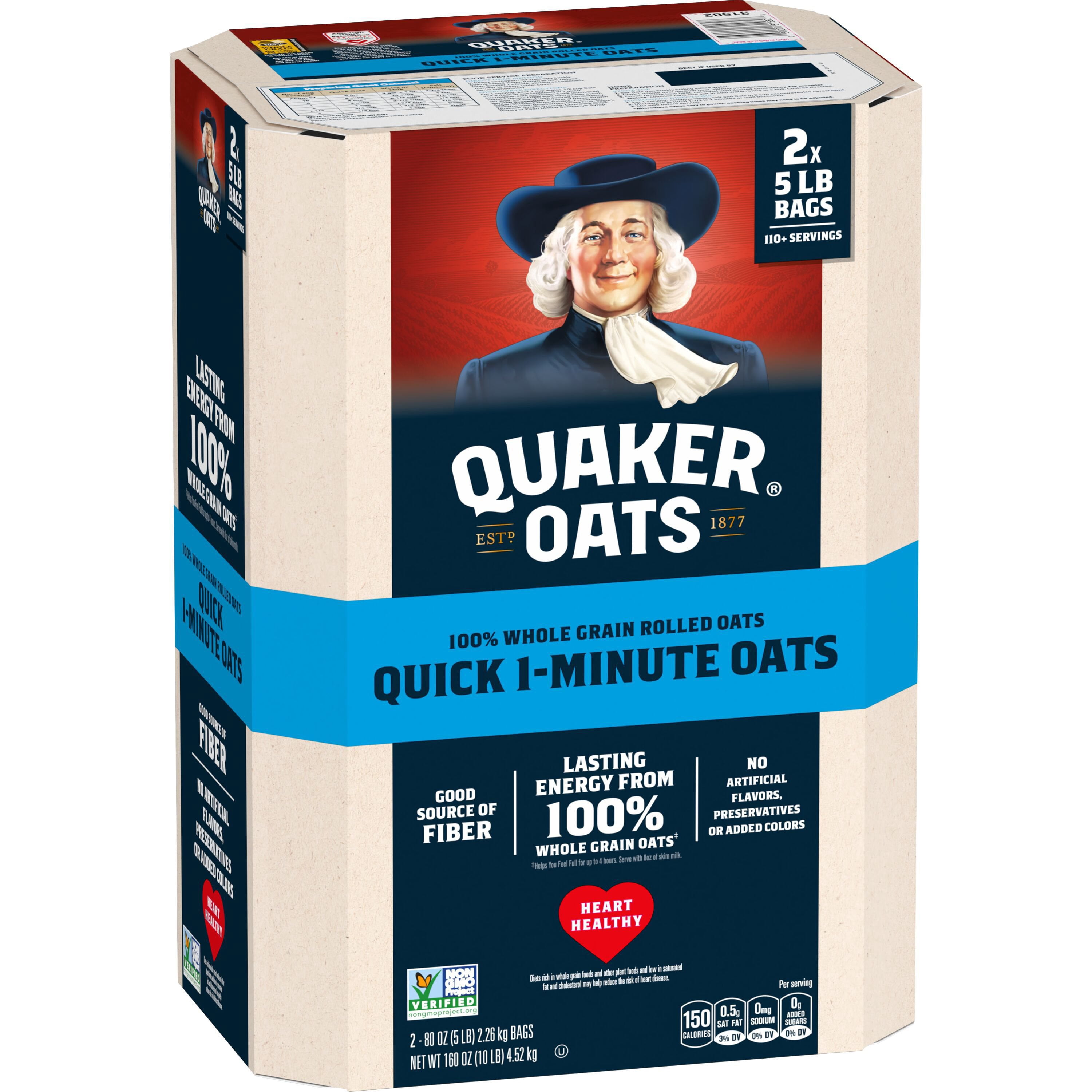 Quaker Quick 1-Minute Oats, 160 oz.