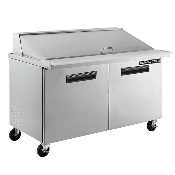 Maxx Cold X-Series Commercial Refrigerated Prep Station, Stainless Steel (15.5 cu. ft.)