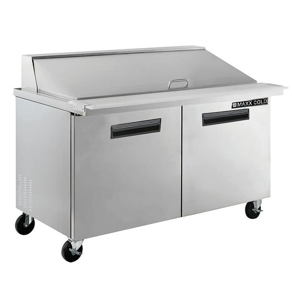 Maxx Cold X-Series Commercial Refrigerated Prep Station, Stainless Steel (15.5 cu. ft.)