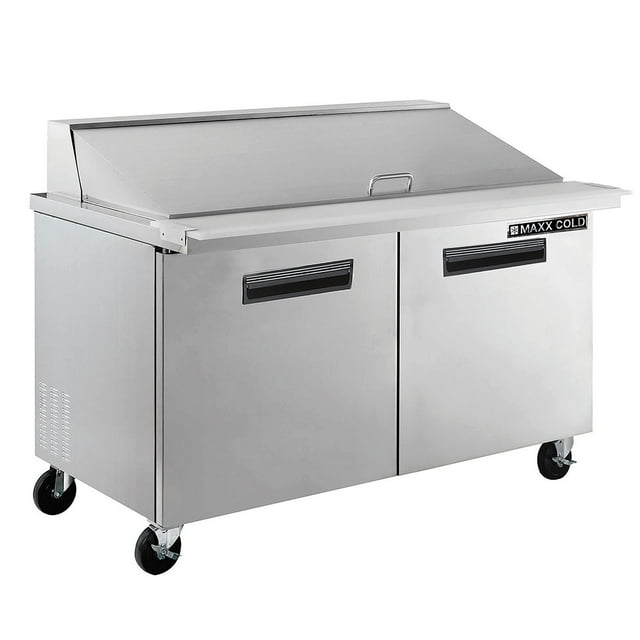 Maxx Cold X-Series Commercial Refrigerated Prep Station, Stainless Steel (15.5 cu. ft.)