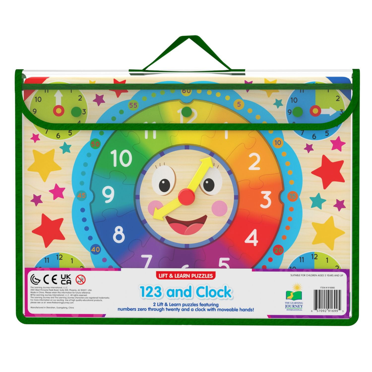 Lift & Learn Puzzles: Numbers and Clock, 32 Piece - Samsclub.com