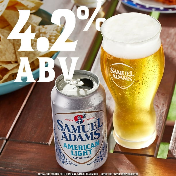 Samuel Adams American Light Lager Beer, 12 fl. oz. can, 12 pk