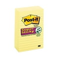 thumbnail image 1 of Post-it Notes Super Sticky - Canary Yellow Note Pads, 4 x 6, Lined, 90/Pad -  5 Pads/Pack, 1 of 6
