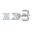 thumbnail image 2 of 0.23 CT. T.W. Princess Diamond Stud Earrings in 14K Gold (H-I, SI2), 2 of 4