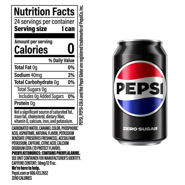 Pepsi Zero Sugar 12 fl. oz., 24 pk. - Samsclub.com