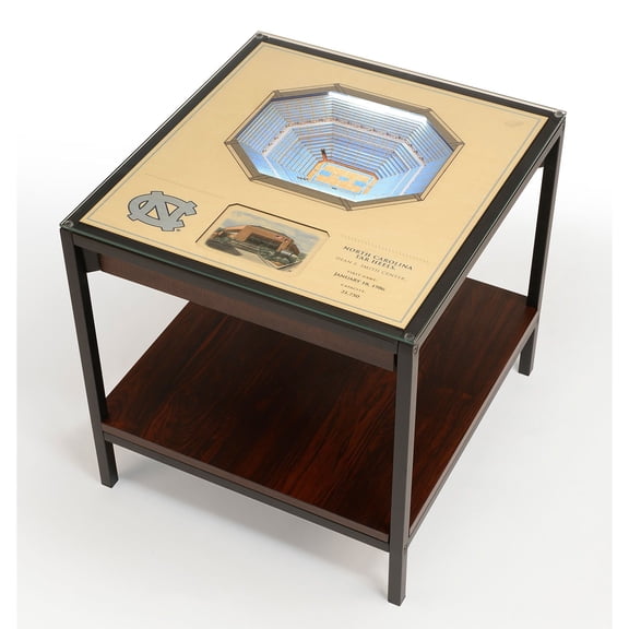 YouTheFan North Carolina Tar Heels Lighted Stadium End Table
