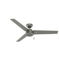 thumbnail image 1 of Hunter 52" Cassius Outdoor Ceiling Fan With Pull Chain, Choose Color, 1 of 15