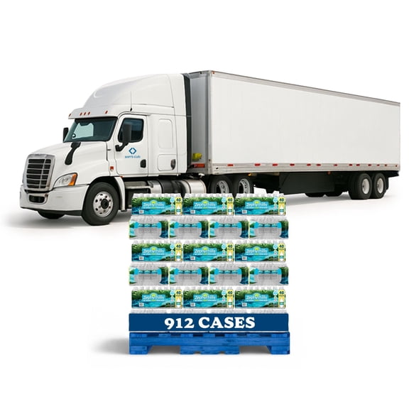 Truckload Zephyrhills Spring Bottled Water, 16.9 fl. oz., 40 pk., 912 cases