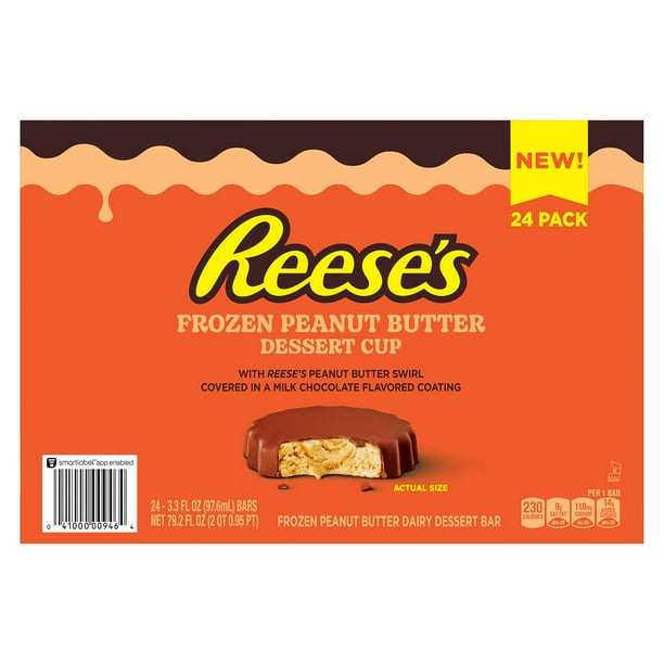 ☆reesesです☆ Reese's Frozen Peanut Butter Dessert Cups 3.3 oz, 24 ct