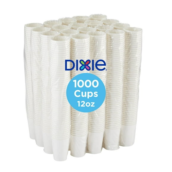Dixie PerfecTouch White Insulated Paper Cups, Various Sizes