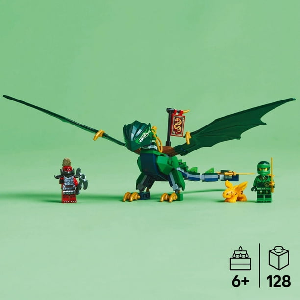  Medium Waddlewuddle Dragon グリーン LEGO NINJAGO Lloyd's Green Forest Dragon Toy, 128 pcs