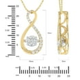 thumbnail image 5 of 1.50 CT. T.W. Dancing Diamond Pendant in 14K Gold, 5 of 7