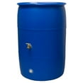 thumbnail image 2 of 55-Gallon Big Blue Recycled Rain Barrel, 2 of 5