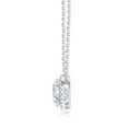 thumbnail image 3 of Lab Created Solitaire Halo Diamond Pendant Necklace in 18K Gold, 3 of 7