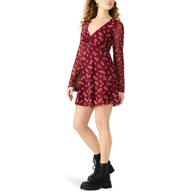 Betsey Johnson Women's Long Sleeve Babydoll Mini Dress - Samsclub.com Betsey Johnson Women's Long Sleeve Babydoll Mini Dress - Samsclub.com