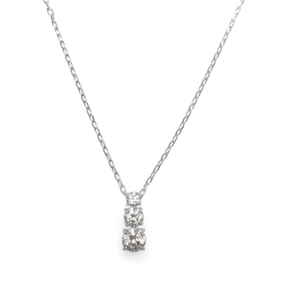 Swarovski Round Cut White Crystal Stilla Attract Pendant Necklace