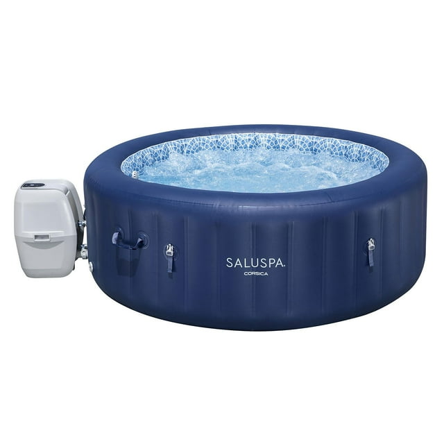 SaluSpa Corsica Energy-Saving Smart AirJet Inflatable Hot Tub, 77" x 28"