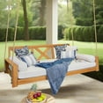 thumbnail image 1 of Cambridge Casual Modern Farmhouse Teak Daybed Swing, 1 of 7