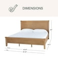 thumbnail image 4 of details by Becki Owens Ren Platform Bed, Distressed Natural Wood Finish, Assorted Sizes, 4 of 9