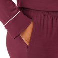 thumbnail image 2 of DreamMark Women's 2-Piece Notch Collar Pajama Set, 2 of 3