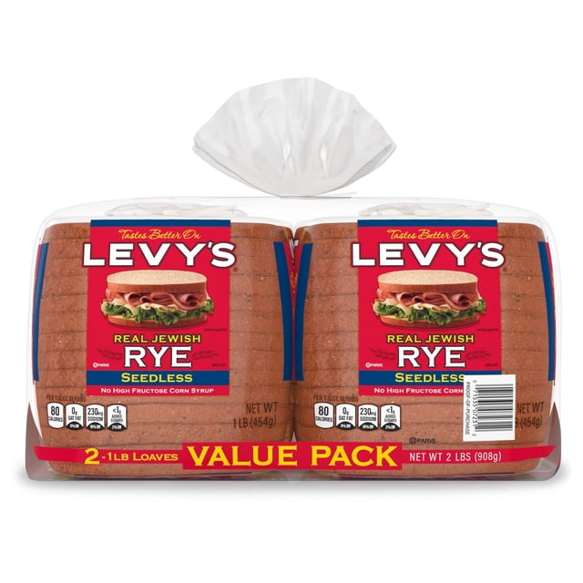 Levy's Seedless Jewish Rye Bread 16 oz., 2 pk.