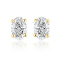 thumbnail image 1 of Lab Created 2.00 CT. T.W. Fancy Cut Diamond Stud Earrings in 18K Gold, 1 of 5