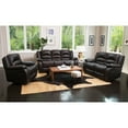 thumbnail interactive-video image 1 of Verona Top-Grain Leather Reclining Sofa, Loveseat and Chair Set, 1 of 15