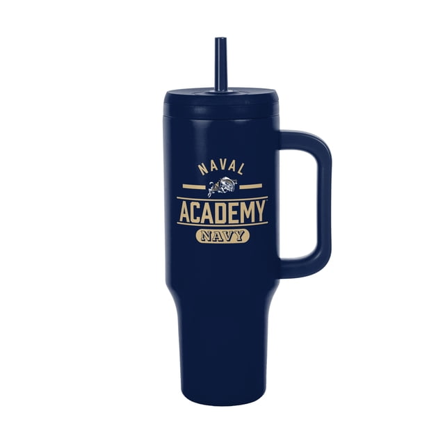 Logo Brands Naval Academy Stainless Steel Leakproof Tumbler