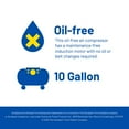 thumbnail image 7 of Goodyear 10 Gallon 175 PSI Super Quiet Oil Free Electric Air Compressor , 7 of 12