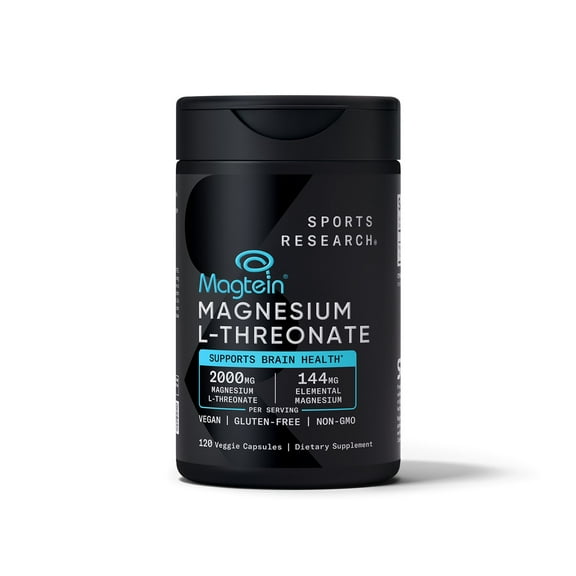 Sports Research Magnesium L-Threonate, 120 Capsules