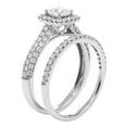 thumbnail image 2 of 1.00 CT. T.W. Princess Diamond Halo Bridal Set in 14K Gold, 2 of 5