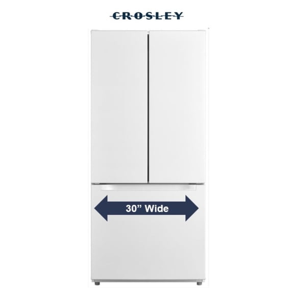 Crosley 18.4 cu. ft. French Door with Pocket Handle Design