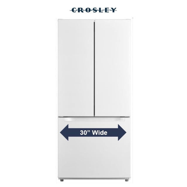 Crosley 18.4 cu. ft. French Door with Pocket Handle Design