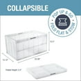 thumbnail image 2 of CleverMade 62L Collapsible Plastic Storage Bins, 3 Pack, 2 of 7