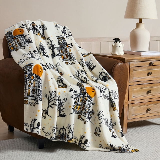 Hallmark Fall Plush Throw Blankets, 50" x 70"