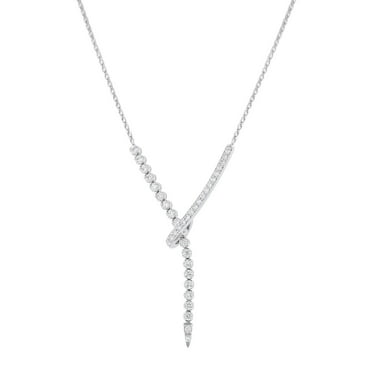 1.50 CT. T.W. Diamond Lariat Necklace in 14K Gold
