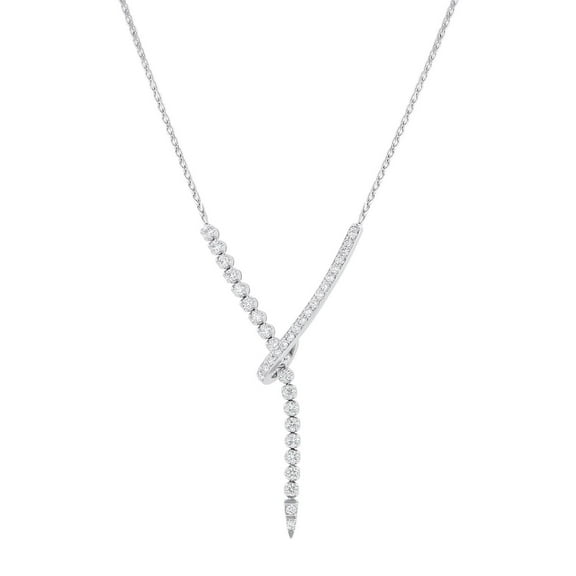 1.50 CT. T.W. Diamond Lariat Necklace in 14K Gold