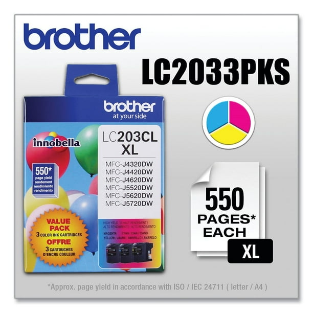 Brother LC2033PKS Ink, Cyan/Magenta/Yellow - Samsclub.com
