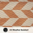 thumbnail image 4 of Nicole Miller New York Patio Country Calla Contemporary Herringbone Indoor/Outdoor Area Rug, 4 of 9