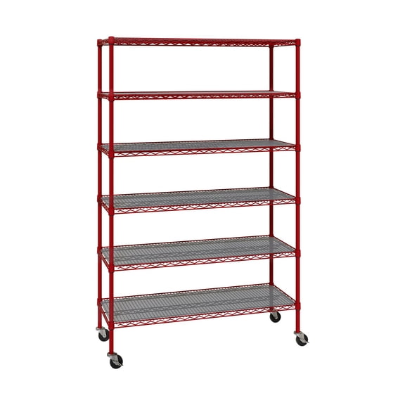 Member's Mark 6-Tier NSF Heavy Duty Wire Shelving, 47.75" W x 18" D x 75.5" H