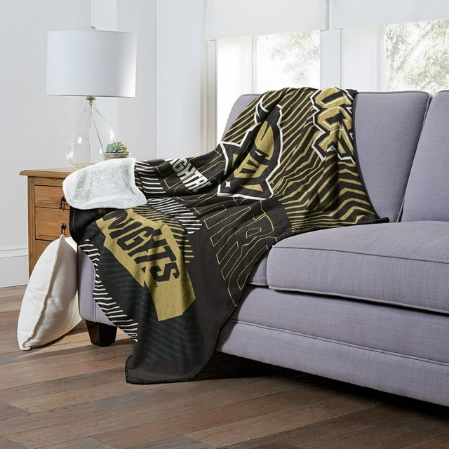 Officially Licensed NCAA Cloud Throw Blanket with Sherpa Back, 60" x 70"