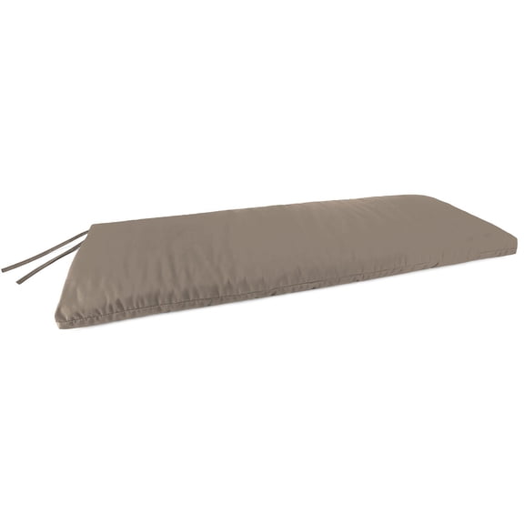 Sunbrella 48" x 18" Rectangular Knife Edge Outdoor Settee Swing Bench Cushion with Ties, Choose Color