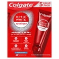 thumbnail image 1 of Colgate Optic White Advanced Teeth Whitening Sparkling White Toothpaste, 4.2 oz., 5 pk., 1 of 10